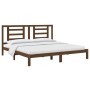 Estructura de cama madera maciza de pino marrón miel 200x200 cm de vidaXL, Camas y somieres - Ref: Foro24-3104371, Precio: 15...