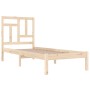 Solid pine wood bed frame 90x200 cm by vidaXL, Beds and slatted bases - Ref: Foro24-3104528, Price: 83,27 €, Discount: %