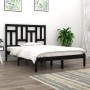 Solid black pine wood bed frame 120x200 cm by vidaXL, Beds and slatted bases - Ref: Foro24-3104542, Price: 147,17 €, Discount: %