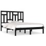 Estructura de cama madera maciza de pino negro 120x200 cm de vidaXL, Camas y somieres - Ref: Foro24-3104542, Precio: 146,99 €...