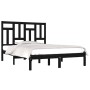 Estructura de cama madera maciza de pino negro 120x200 cm de vidaXL, Camas y somieres - Ref: Foro24-3104542, Precio: 146,99 €...