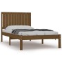 Solid pine wood bed frame honey brown 100x200 cm by vidaXL, Beds and slatted bases - Ref: Foro24-3104406, Price: 113,39 €, Di...