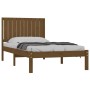 Solid pine wood bed frame honey brown 100x200 cm by vidaXL, Beds and slatted bases - Ref: Foro24-3104406, Price: 113,39 €, Di...