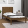 Estructura de cama madera maciza de pino marrón miel 90x200 cm de vidaXL, Camas y somieres - Ref: Foro24-3104401, Precio: 113...