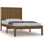 Estructura de cama madera maciza de pino marrón miel 90x200 cm de vidaXL, Camas y somieres - Ref: Foro24-3104401, Precio: 113...