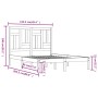 Estructura de cama madera maciza de pino 120x200 cm de vidaXL, Camas y somieres - Ref: Foro24-3104538, Precio: 106,19 €, Desc...