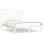 Solid white pine wood bed frame 140x200 cm by vidaXL, Beds and slatted bases - Ref: Foro24-3104544, Price: 129,62 €, Discount: %