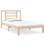 Solid pine wood bed frame 100x200 cm by vidaXL, Beds and slatted bases - Ref: Foro24-3104338, Price: 82,22 €, Discount: %