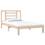 Solid pine wood bed frame 100x200 cm by vidaXL, Beds and slatted bases - Ref: Foro24-3104338, Price: 82,22 €, Discount: %