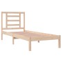 Solid pine wood bed frame 100x200 cm by vidaXL, Beds and slatted bases - Ref: Foro24-3104338, Price: 82,22 €, Discount: %