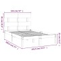 Weißer Massivholzbettrahmen 140x190 cm von vidaXL, Betten und Lattenroste - Ref: Foro24-3104654, Preis: 121,44 €, Rabatt: %