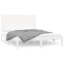 Estructura de cama madera maciza blanca 120x200 cm de vidaXL, Camas y somieres - Ref: Foro24-3104604, Precio: 138,53 €, Descu...