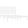 Estructura de cama madera maciza blanca 120x200 cm de vidaXL, Camas y somieres - Ref: Foro24-3104604, Precio: 138,53 €, Descu...