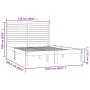 Estructura de cama madera maciza blanca 120x200 cm de vidaXL, Camas y somieres - Ref: Foro24-3104604, Precio: 138,53 €, Descu...