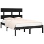 Solid black pine wood bed frame 160x200 cm by vidaXL, Beds and slatted bases - Ref: Foro24-3104687, Price: 163,11 €, Discount: %