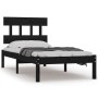 Estructura de cama individual madera maciza negra 90x190 cm de vidaXL, Camas y somieres - Ref: Foro24-3104707, Precio: 121,16...