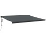 Toldo retráctil aluminio y tela gris antracita 4,5x3 m de vidaXL, Toldos - Ref: Foro24-3154614, Precio: 701,04 €, Descuento: %