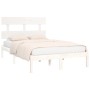 Solid white pine wood bed frame 160x200 cm by vidaXL, Beds and slatted bases - Ref: Foro24-3104684, Price: 128,74 €, Discount: %