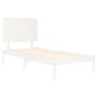 Solid white pine wood bed frame 90x200 cm by vidaXL, Beds and slatted bases - Ref: Foro24-3104789, Price: 98,77 €, Discount: %