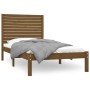 Estructura de cama madera maciza marrón miel 100x200 cm de vidaXL, Camas y somieres - Ref: Foro24-3104601, Precio: 120,20 €, ...