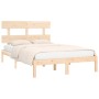 Estructura de cama de madera maciza 200x200 cm de vidaXL, Camas y somieres - Ref: Foro24-3104693, Precio: 123,63 €, Descuento: %