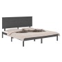 Solid gray pine wood bed frame 160x200 cm by vidaXL, Beds and slatted bases - Ref: Foro24-3104815, Price: 146,92 €, Discount: %