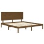 Estructura de cama madera maciza de pino marrón miel 200x200 cm de vidaXL, Camas y somieres - Ref: Foro24-3104826, Precio: 17...