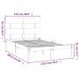 Weißer Massivholzbettrahmen 120x200 cm von vidaXL, Betten und Lattenroste - Ref: Foro24-3104669, Preis: 108,39 €, Rabatt: %