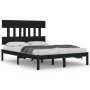 Estructura de cama madera maciza negro Supe King 180x200 cm de vidaXL, Camas y somieres - Ref: Foro24-3104757, Precio: 182,40...