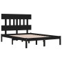 Estructura de cama madera maciza negro Supe King 180x200 cm de vidaXL, Camas y somieres - Ref: Foro24-3104757, Precio: 182,40...