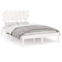 White solid wood bed frame 120x200 cm by vidaXL, Beds and slatted bases - Ref: Foro24-3104864, Price: 112,02 €, Discount: %