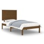 Estructura de cama madera maciza pino marrón miel 90x200 cm de vidaXL, Camas y somieres - Ref: Foro24-3104791, Precio: 109,69...