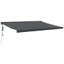 Toldo retráctil aluminio y tela gris antracita 4x3 m de vidaXL, Toldos - Ref: Foro24-3154613, Precio: 740,25 €, Descuento: %