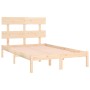 Solid wood bed frame 120x190 cm by vidaXL, Beds and slatted bases - Ref: Foro24-3104643, Price: 99,81 €, Discount: %