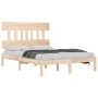 Solid wood bed frame 120x200 cm by vidaXL, Beds and slatted bases - Ref: Foro24-3104733, Price: 104,44 €, Discount: %