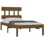 Estructura de cama madera maciza marrón miel 100x200 cm de vidaXL, Camas y somieres - Ref: Foro24-3104731, Precio: 102,72 €, ...