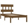 Estructura de cama madera maciza marrón miel 100x200 cm de vidaXL, Camas y somieres - Ref: Foro24-3104731, Precio: 102,72 €, ...