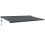 Toldo retráctil aluminio y tela gris antracita 5x3 m de vidaXL, Toldos - Ref: Foro24-3154615, Precio: 801,21 €, Descuento: %