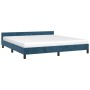 Estructura cama con cabecero terciopelo azul oscuro 180x200 cm de vidaXL, Camas y somieres - Ref: Foro24-347589, Precio: 122,...