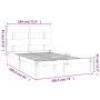 Weißer Massivholzbettrahmen Supe King 180x200 cm von vidaXL, Betten und Lattenroste - Ref: Foro24-3104689, Preis: 135,33 €, R...