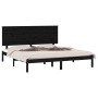 Estructura de cama de madera maciza de pino negro 160x200 cm de vidaXL, Camas y somieres - Ref: Foro24-3104817, Precio: 175,7...