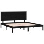 Estructura de cama de madera maciza de pino negro 160x200 cm de vidaXL, Camas y somieres - Ref: Foro24-3104817, Precio: 175,7...