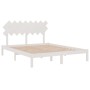 Solid white pine wood bed frame 160x200 cm by vidaXL, Beds and slatted bases - Ref: Foro24-3104879, Price: 133,55 €, Discount: %