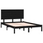 Estructura de cama madera maciza negra 120x190 cm de vidaXL, Camas y somieres - Ref: Foro24-3104777, Precio: 155,53 €, Descue...