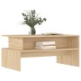 Mesa de centro madera de ingeniería roble Sonoma 90x55x42,5 cm de vidaXL, Mesas de centro - Ref: Foro24-834280, Precio: 54,99...