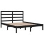 Estructura de cama madera maciza de pino negro 120x200 cm de vidaXL, Camas y somieres - Ref: Foro24-3104932, Precio: 144,81 €...