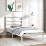 Estructura de cama madera maciza de pino blanca 90x200 cm de vidaXL, Camas y somieres - Ref: Foro24-3104919, Precio: 82,68 €,...