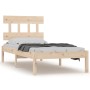 Solid wood bed frame 100x200 cm by vidaXL, Beds and slatted bases - Ref: Foro24-3104728, Price: 80,08 €, Discount: %