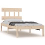 Estructura de cama individual madera maciza 90x200 cm de vidaXL, Camas y somieres - Ref: Foro24-3104723, Precio: 84,89 €, Des...