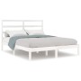 Estructura de cama madera maciza de pino blanca 120x200 cm de vidaXL, Camas y somieres - Ref: Foro24-3104929, Precio: 110,99 ...